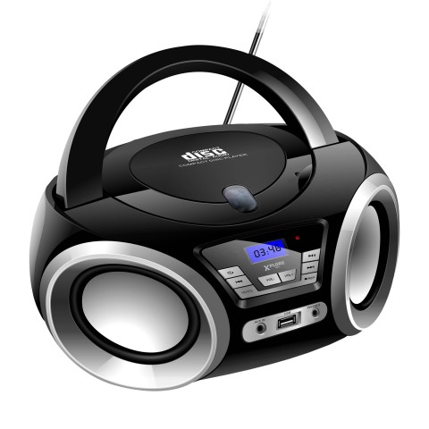 Nešiojamas muzikos grotuvas CD, FM radijas, MP3, USB, AUX Xplore XP-5402 
